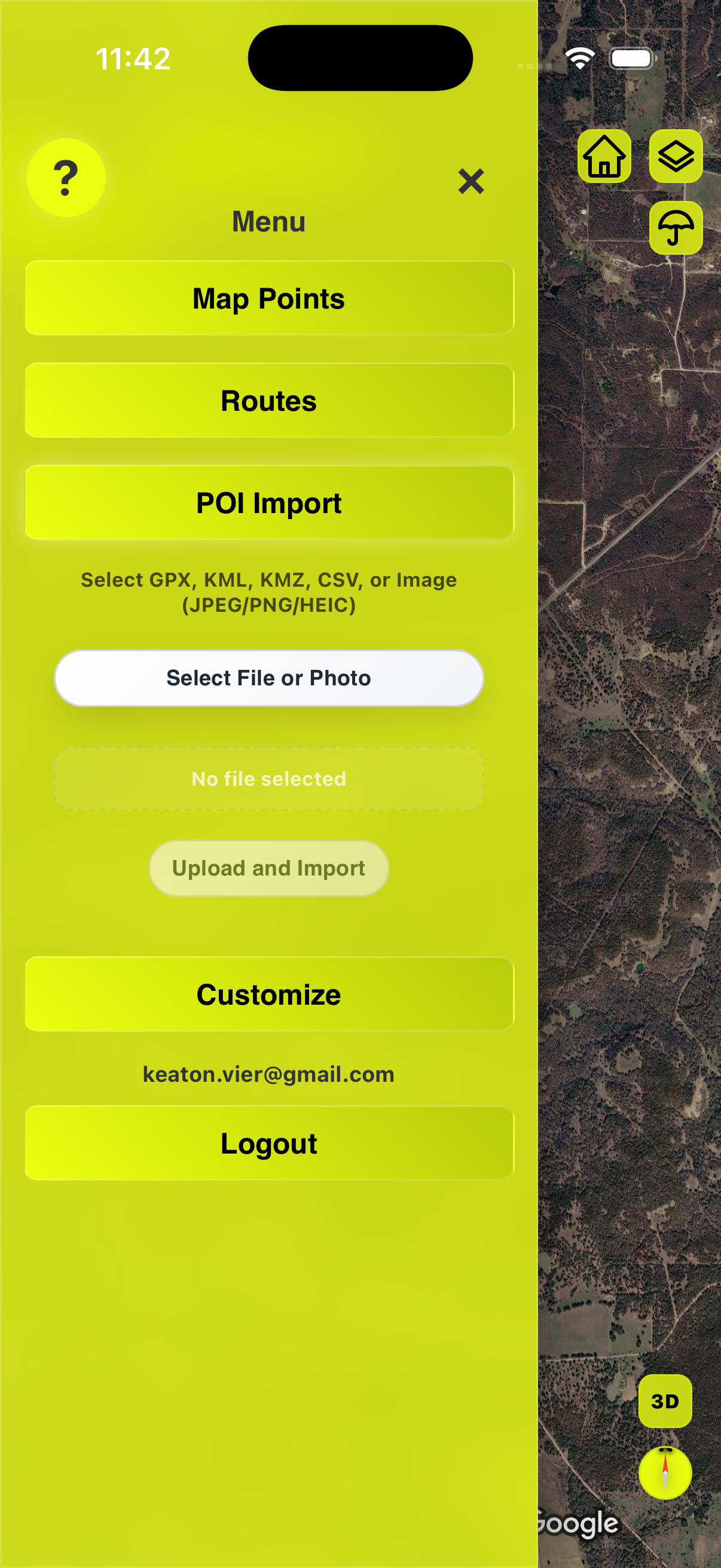 VenturePin iOS App POI Import